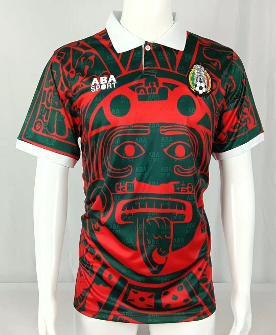 AAA Quality Mexico 1997 Special Green/Red Soccer Jersey